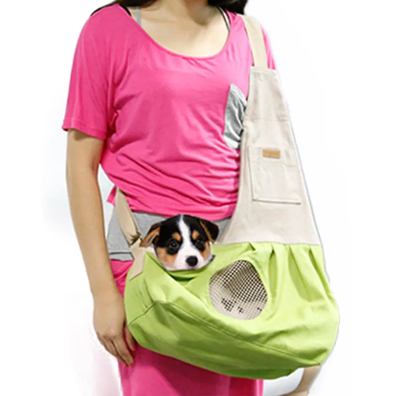 Fashion Portable Canvas Carrying Single Shoulder Bag for Small Pets Cat Dog Outdoor Use Blue_60*50*19cm