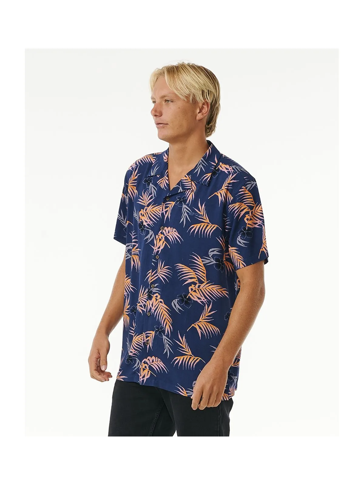 Koszula RIP CURL Surf Revival Floral S/S Shirt granatowy