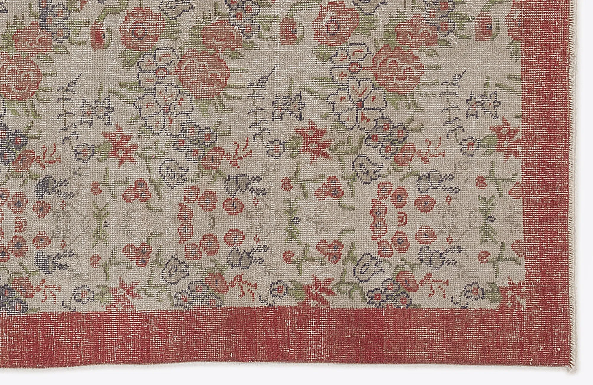Retro Design Naturel Over Dyed Vintage Rug 5'5'' x 9'0'' ft 166 x 275 cm